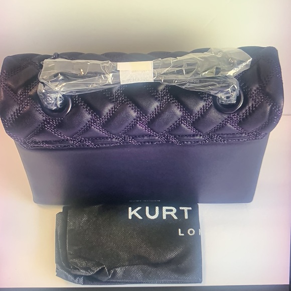 - KURT GEIGER LONDON KENSINGTON DRENCH LEATHER SHOULDER BAG - Picture 2 of 10
